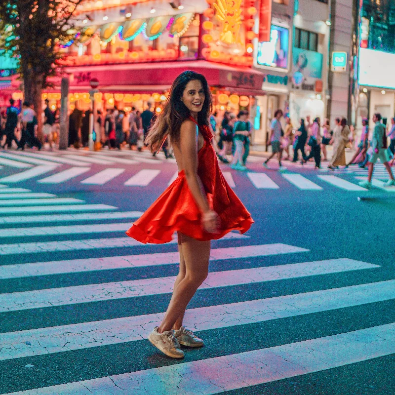 Aakriti Rana in Shibuya Flame Dress