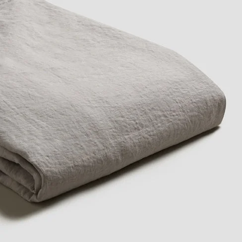 Dove Gray 100% Linen Duvet Cover