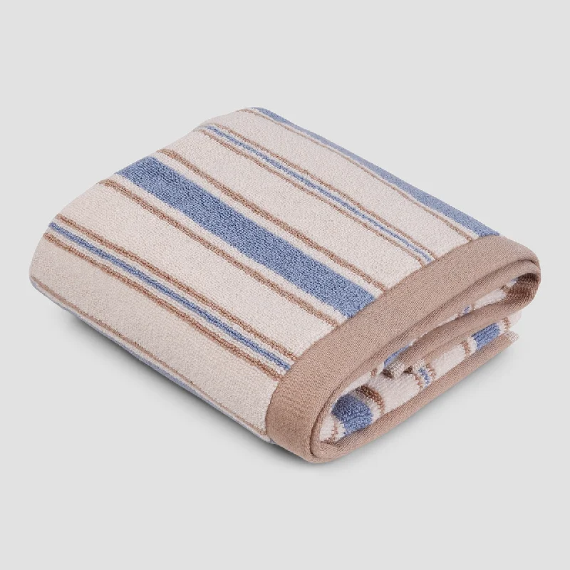 Meadow Blue Shoreham Stripe Cotton Mat