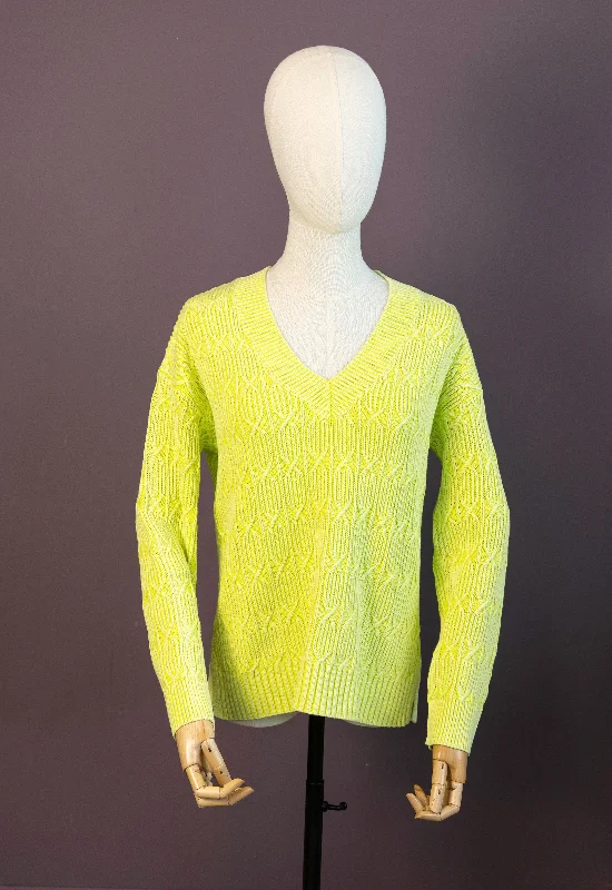 Citrus Long Sleeve Acid V Neck