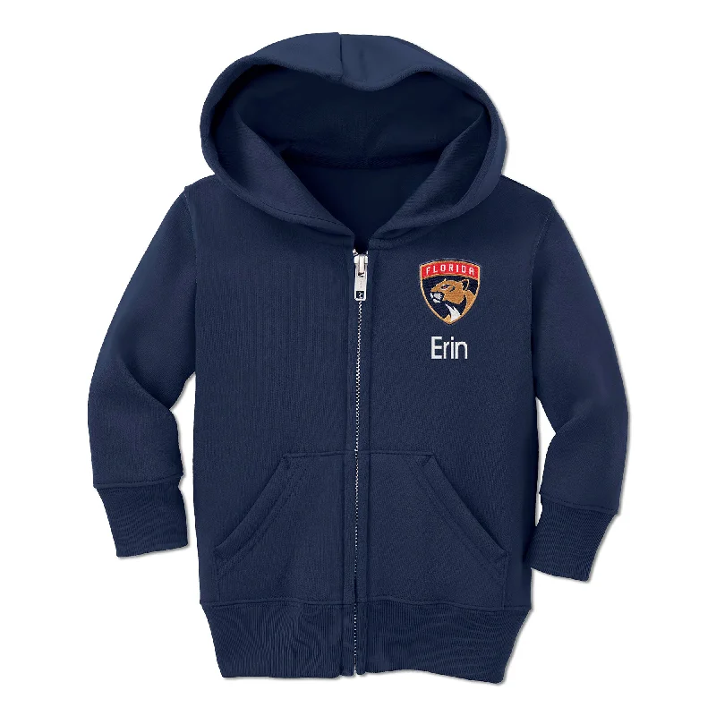 Personalized Florida Panthers Toddler Full-Zip Hooded Sweatshirt