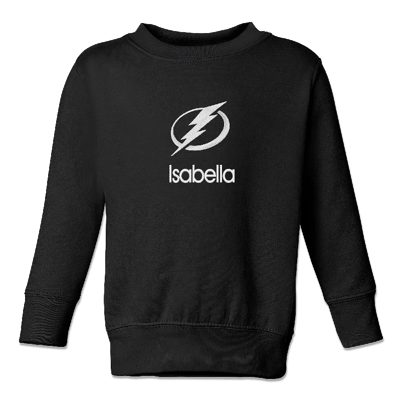 Personalized Tampa Bay Lightning Toddler Crewneck Sweatshirt