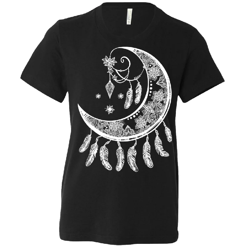 Crescent Moon Dreamcatcher White Asst Colors Youth T-Shirt/tee