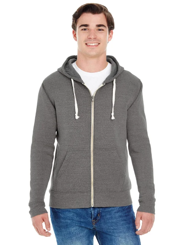 J America Triblend Full-Zip Fleece Hoodie