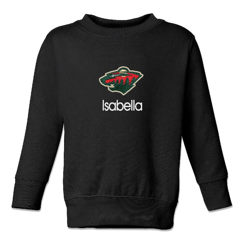 Personalized Minnesota Wild Toddler Crewneck Sweatshirt