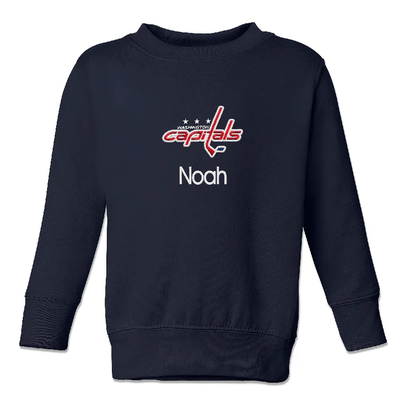 Personalized Washington Capitals Toddler Crewneck Sweatshirt