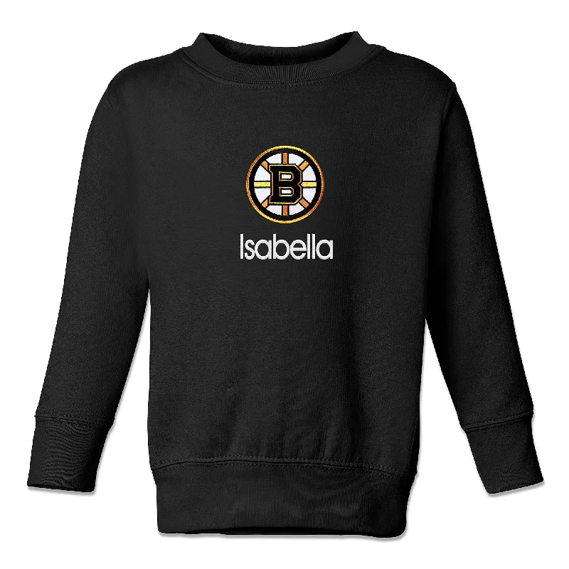 Personalized Boston Bruins Toddler Crewneck Sweatshirt