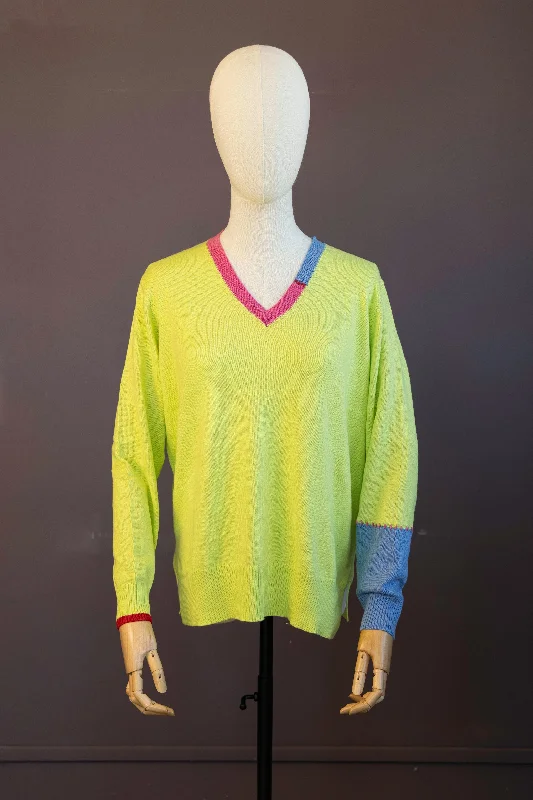 Block Trim Sweater