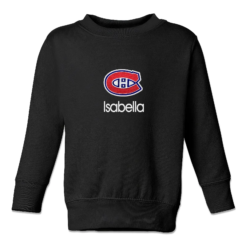 Personalized Montreal Canadiens Toddler Crewneck Sweatshirt