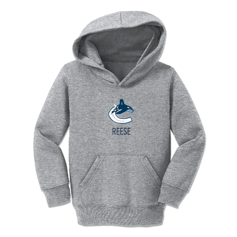 Personalized Vancouver Canucks Toddler Pullover Hooded Sweatshirt