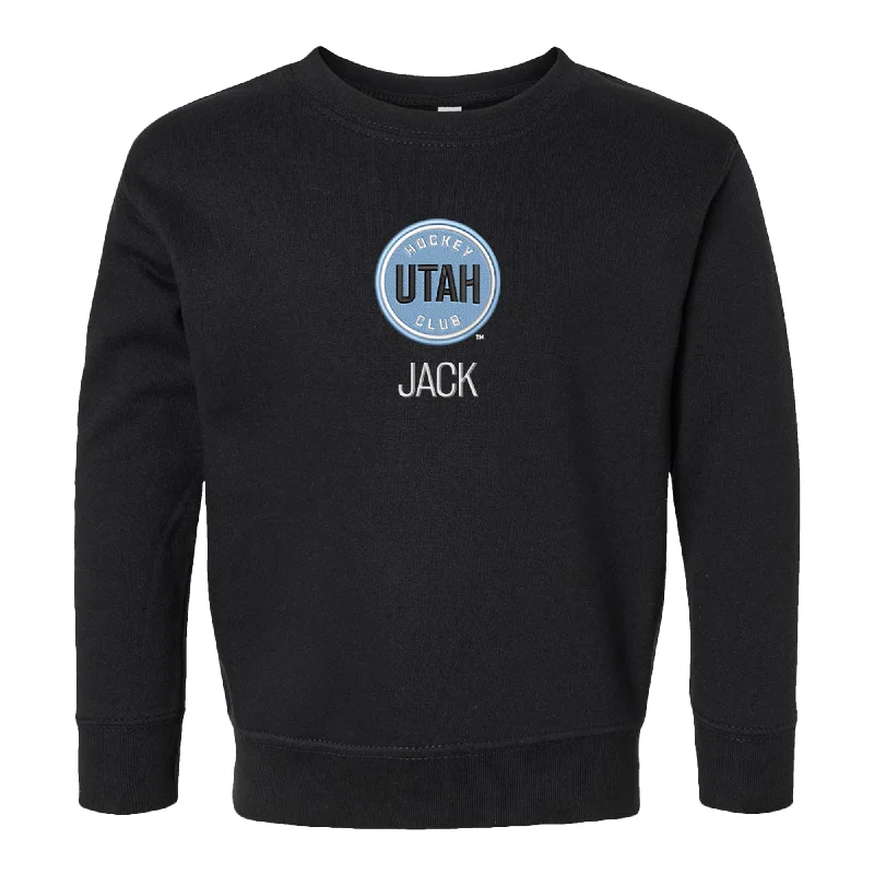 Personalized Utah Hockey Club Toddler Crewneck Sweatshirt