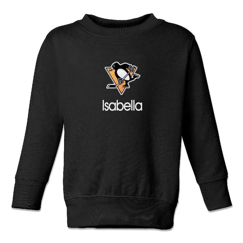 Personalized Pittsburgh Penguins Toddler Crewneck Sweatshirt