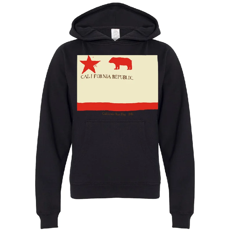 California Republic Bear Flag 1846 Premium Youth Sweatshirt Hoodie