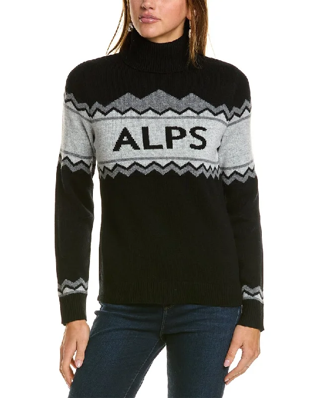 Hannah Rose Alps Turtleneck Wool & Cashmere-Blend Sweater