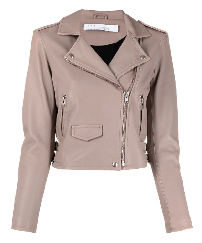 cropped moto jacket