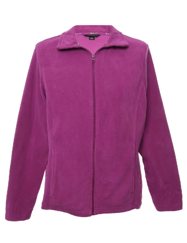 Purple Fleece Sweatshirt - L