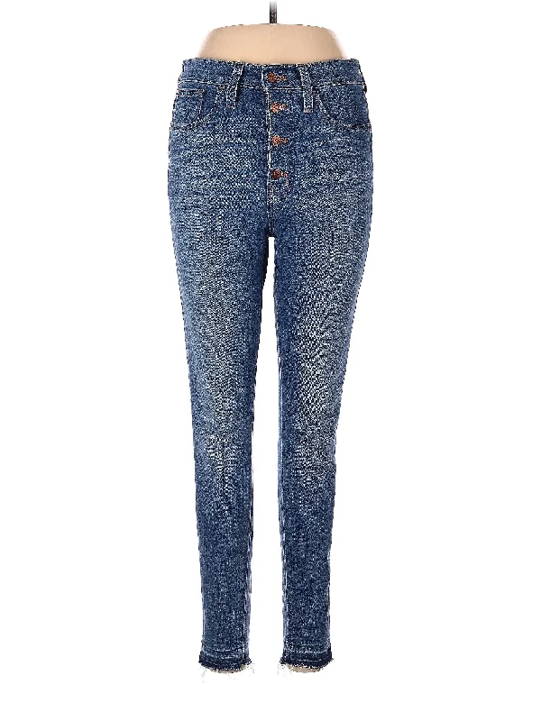 High-Rise Skinny Jeans in Medium Wash