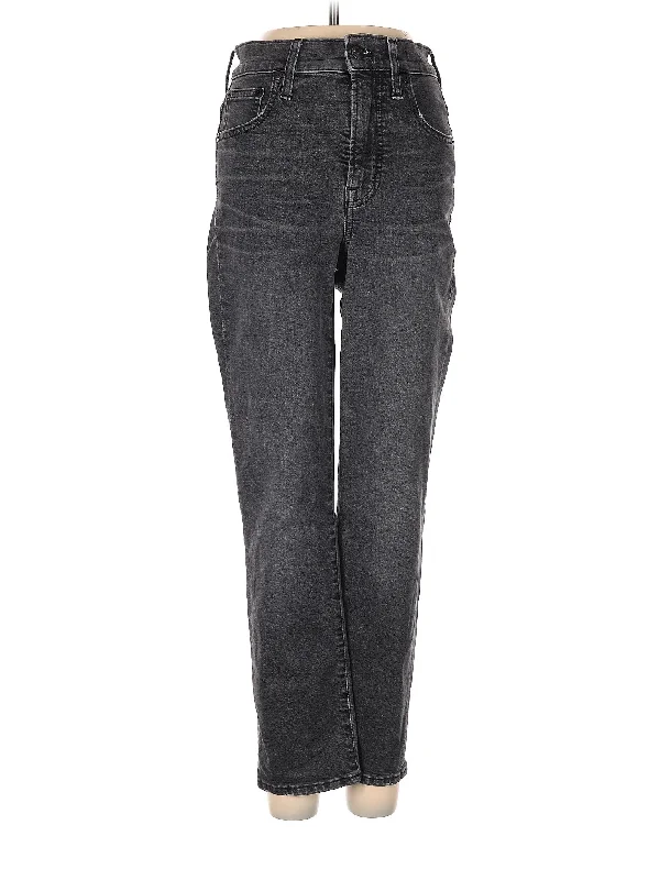 High-Rise Straight-leg Jeans in Dark Wash