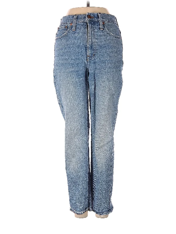 High-Rise Straight-leg Jeans in Light Wash