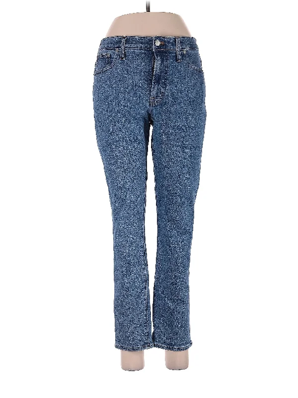 High-Rise Straight-leg Jeans in Light Wash