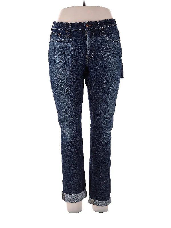 High-Rise Straight-leg Jeans in Medium Wash