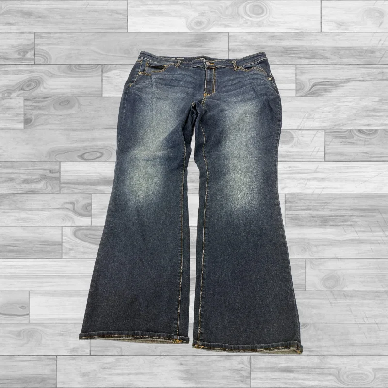 Jeans Straight By Evri In Denim, Size: 20