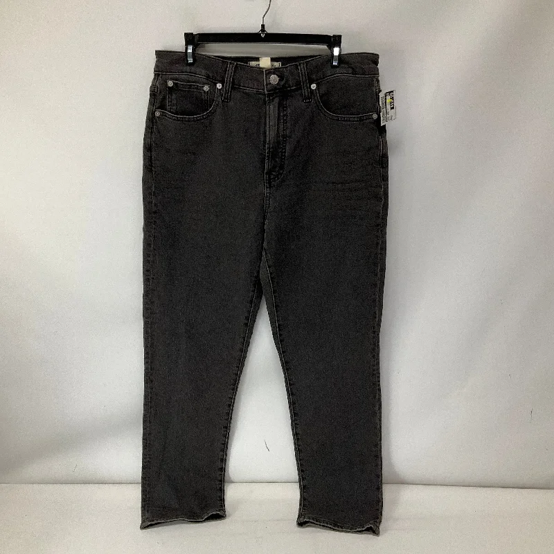 Jeans Wide Leg By Madewell In Black Denim, Size: 8