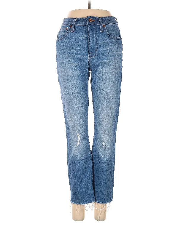 Mid-Rise Bootleg Jeans in Light Wash