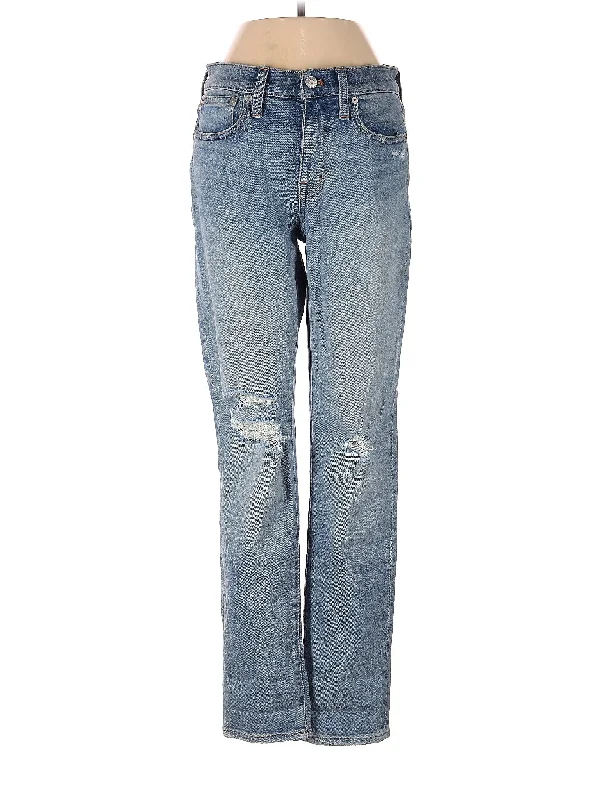 Mid-Rise Bootleg Jeans in Light Wash