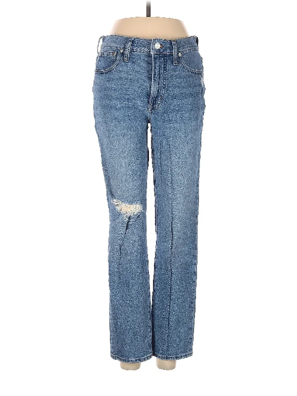 Mid-Rise Bootleg Jeans in Light Wash