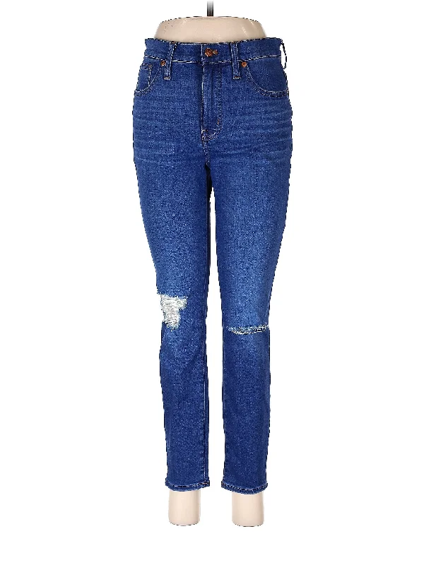 Mid-Rise Skinny Jeans in Medium Wash