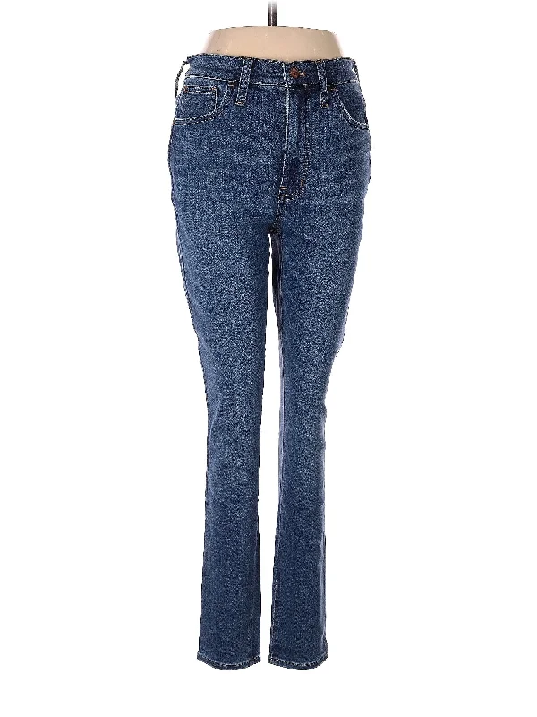 Mid-Rise Straight-leg Jeans in Dark Wash