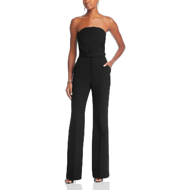 A.L.C. Womens Kate Strapless Wide Leg Jumpsuit