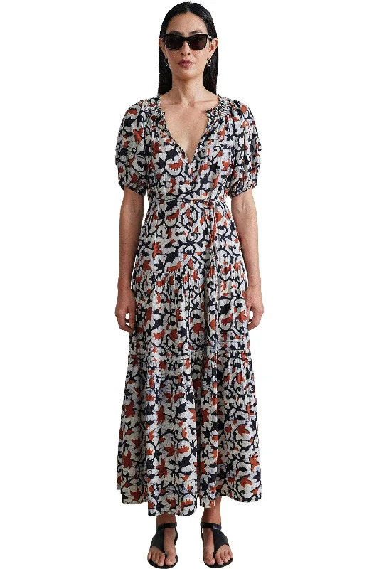 Apiece Apart Uva Maci Dress in La Vid Batik Spice