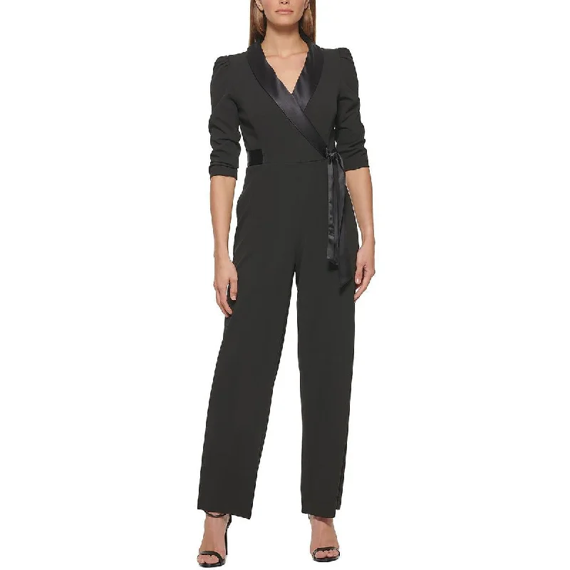 DKNY Womens Surplice Formal Jumpsuit