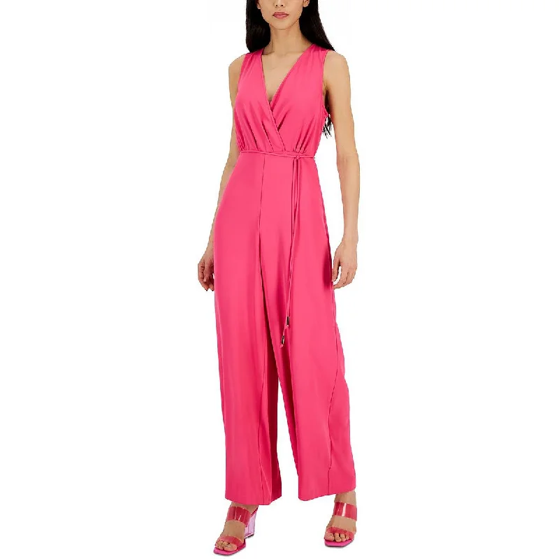 INC Womens Surplice V-Neck Jumpsuit