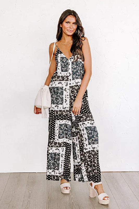 Latte To Go Jumpsuit in Black