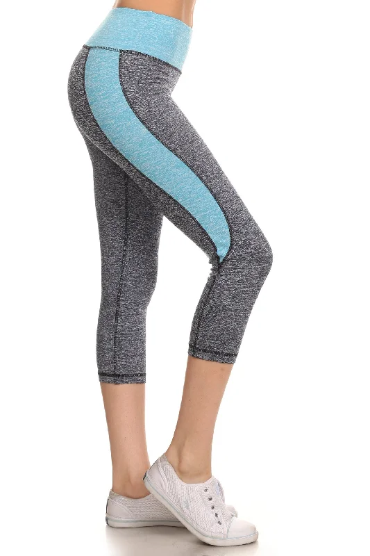 Cute in Colorblock Active Capri Leggings