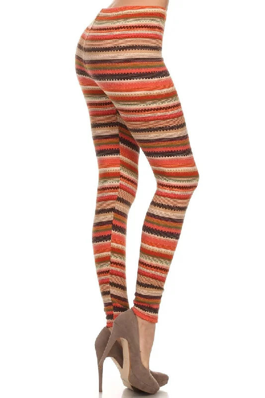 The Striped Velour Legging