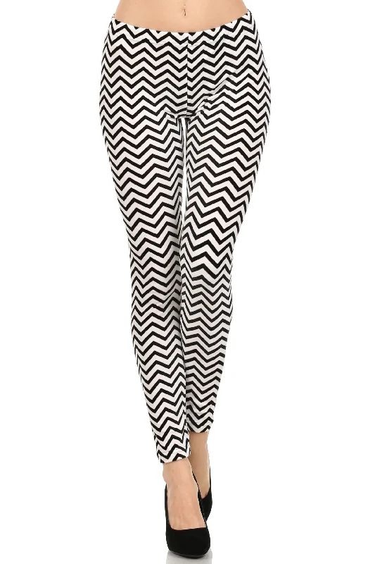 Zig Zag Velour Legging