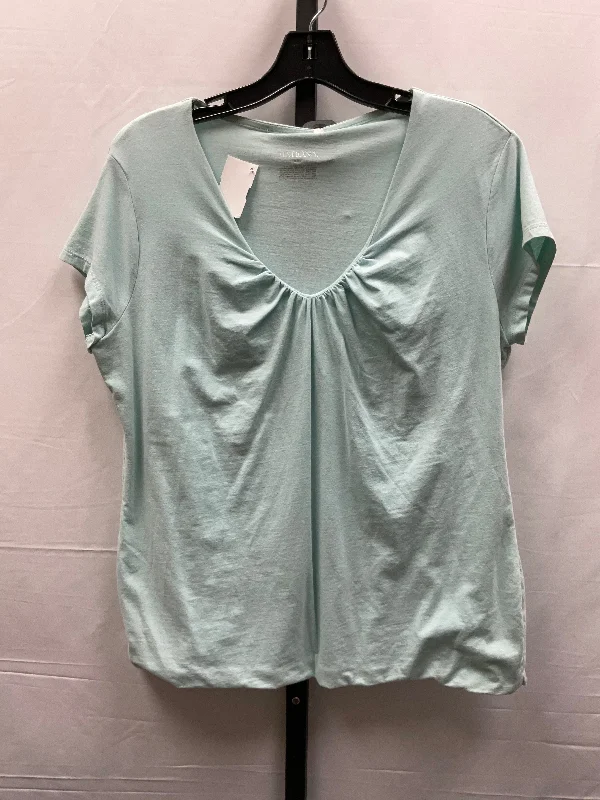 Blue Top Short Sleeve Basic Merona, Size Xxl