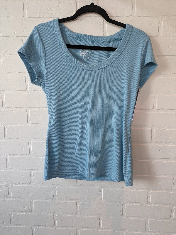 Blue Top Short Sleeve Basic Pilcro, Size Xl