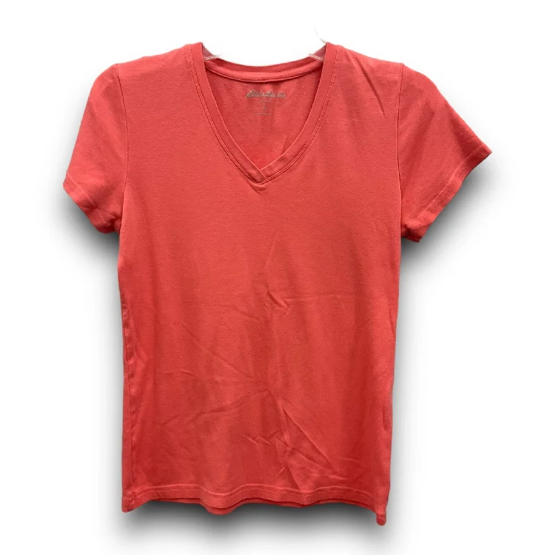 Coral Top Short Sleeve Eddie Bauer, Size M