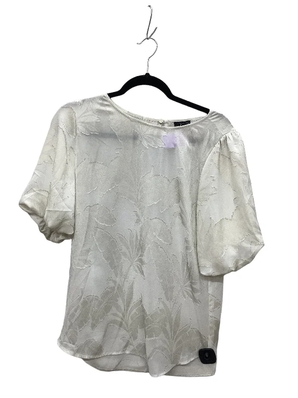 Cream Top Short Sleeve Ann Taylor, Size Xs