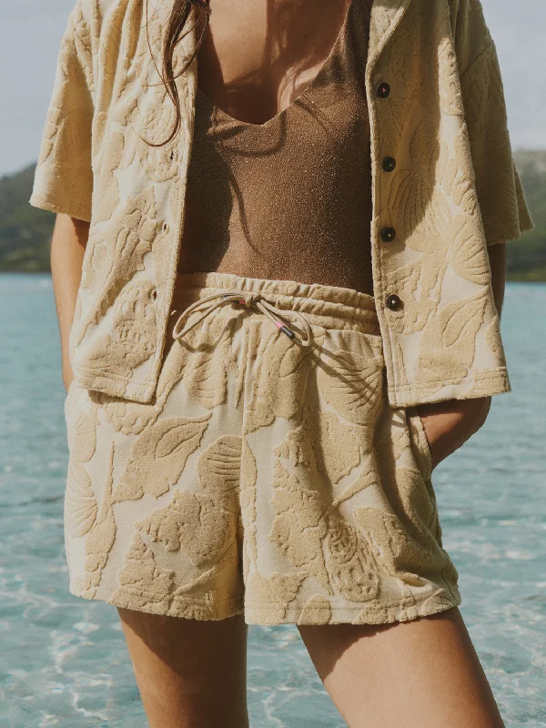 Jacquard toweling shorts