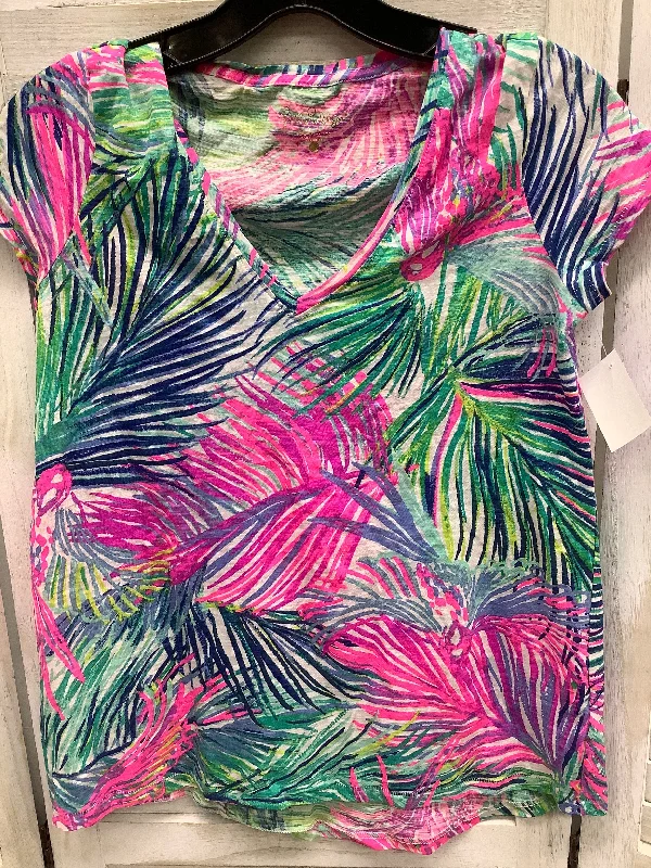 Multi-colored Top Short Sleeve Basic Lilly Pulitzer, Size Xxs