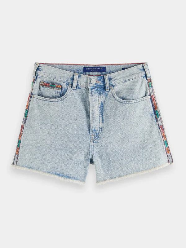 Ray low-rise denim shorts