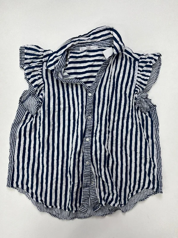 Striped Top Short Sleeve Jane And Delancey, Size L