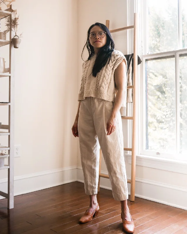 Vivian Shao Chen Bisque Trousers