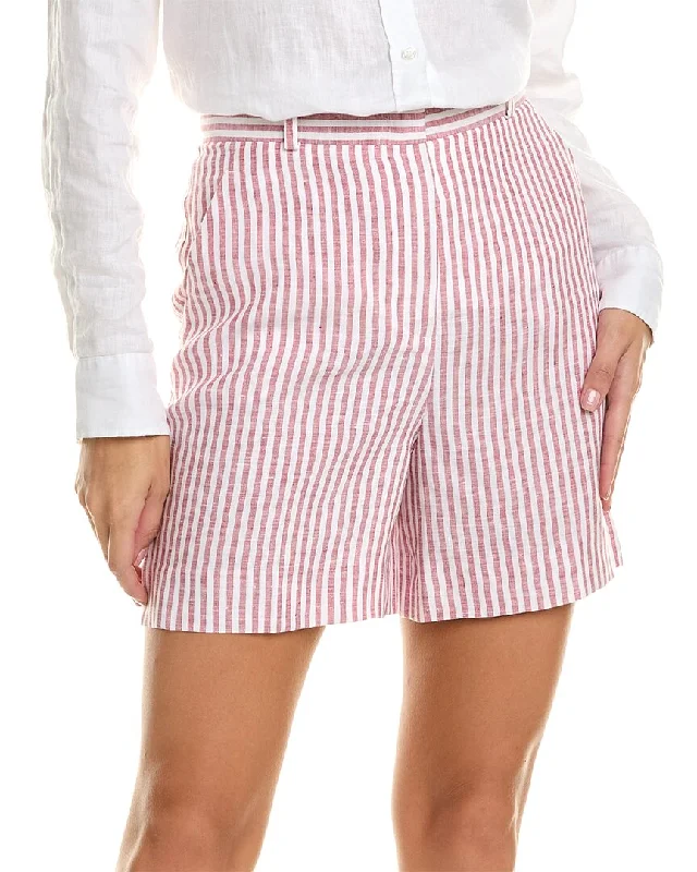 Loro Piana Miami Striped Linen Short